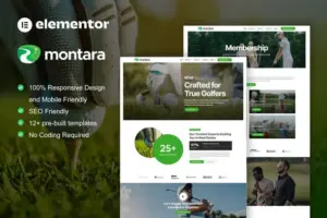 Montara – Golf Club & Academy Elementor Pro Template Kit