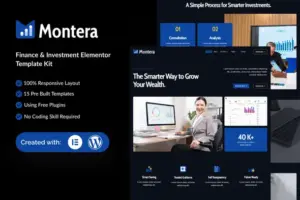 Montera – Finance & Investment Elementor Template Kit