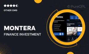 Montera – Finance & Investment Elementor Template Kit