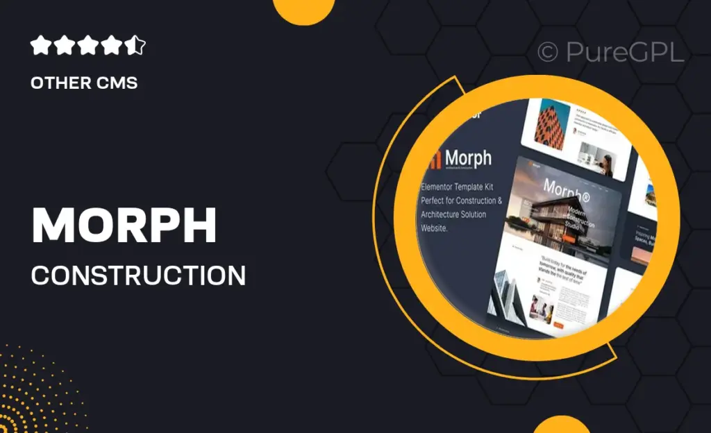 Morph – Construction & Architecture Elementor Template Kit 8 Morph – Construction & Architecture Elementor Template Kit