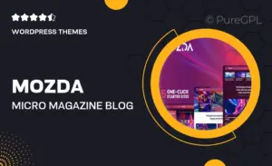 Mozda – Micro Magazine & Blog Theme with Dark Mode