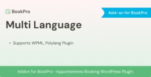 Multi Language Add-on for BookPro Plugin