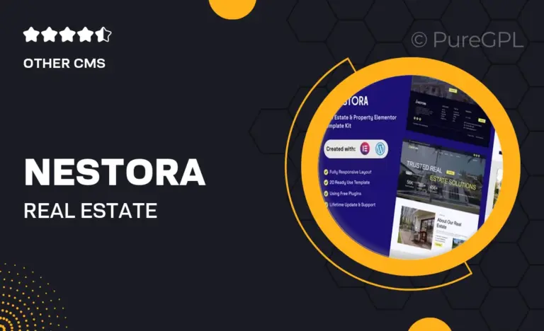 nestora real estate property elementor template kit