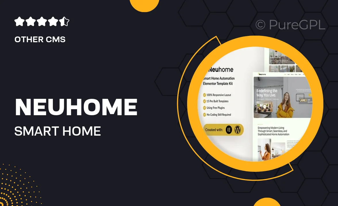Neuhome – Smart Home Automation Elementor Template Kit