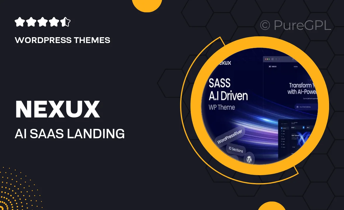 Nexux – AI Saas Landing Page WordPress Theme