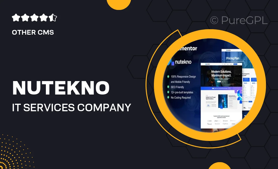 Nutekno – IT Services Company Elementor Pro Template Kit