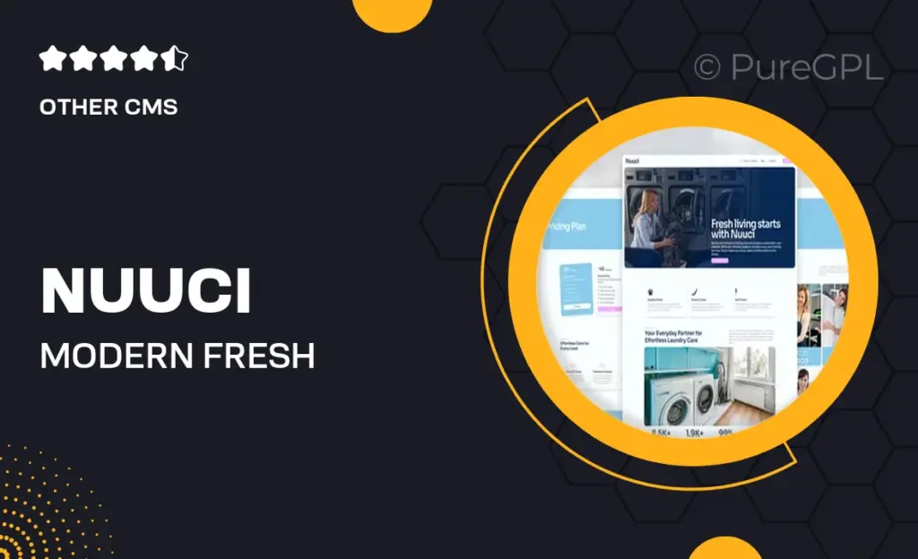 Nuuci – Modern Fresh Laundry Service Elementor Template Kit 49 Nuuci – Modern Fresh Laundry Service Elementor Template Kit