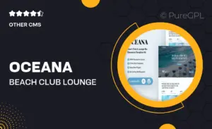 Oceana – Beach Club Lounge Bar & Resort Elementor Template Kit