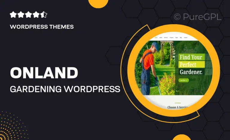 onland gardening wordpress theme