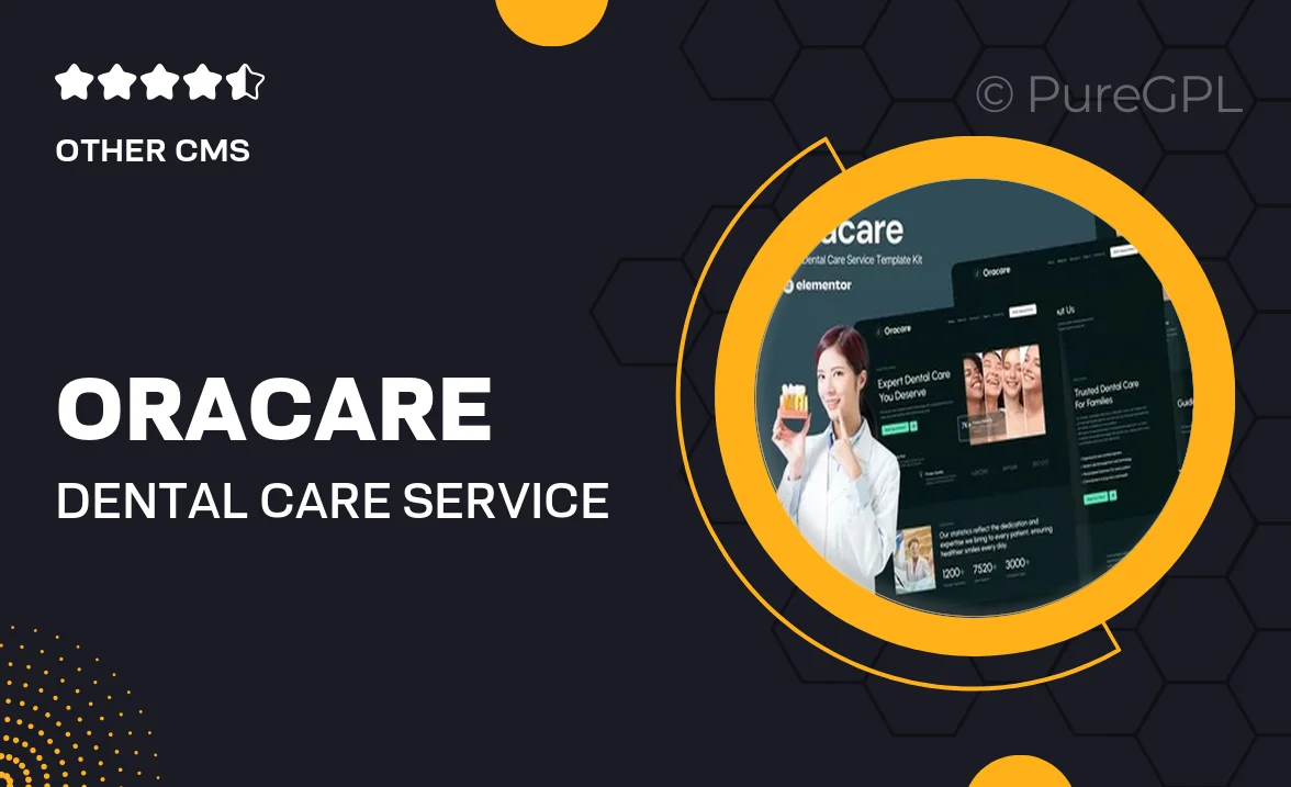 Oracare – Dental Care Service Website Elementor Template Kits
