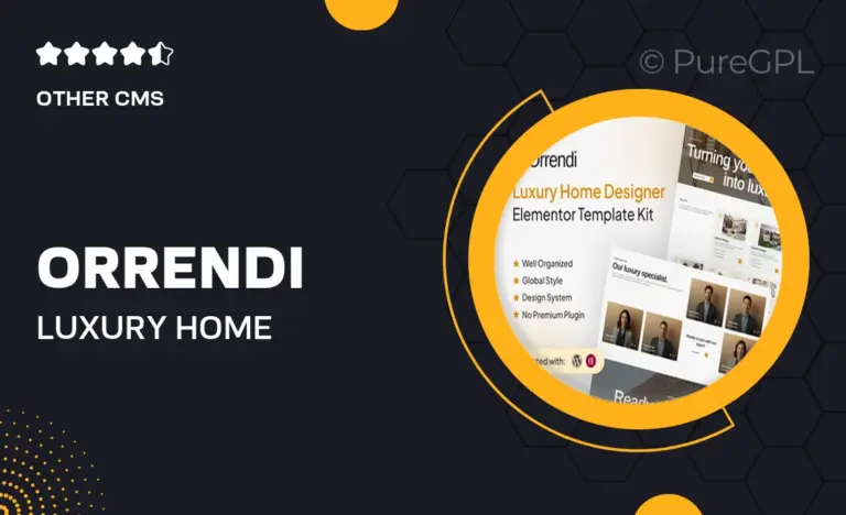 orrendi luxury home designer elementor template kit