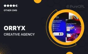 Orryx – Creative Agency & Portfolio Elementor Template Kit