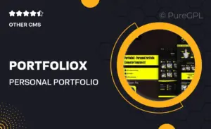 PortfolioX – Personal Portfolio Elementor Template Kit