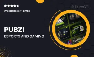 Pubzi – eSports and Gaming WordPress Theme