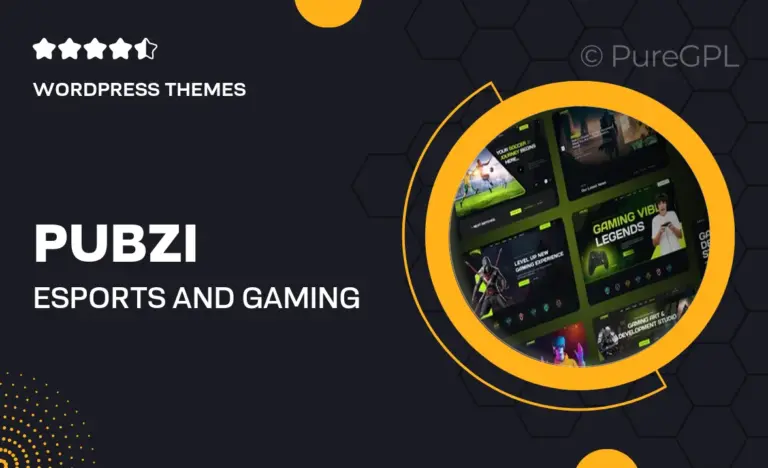 pubzi esports and gaming wordpress theme