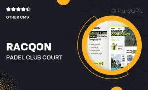 Racqon – Padel Club & Court Booking Elementor Template Kit