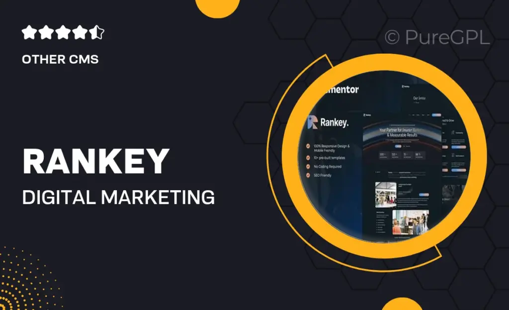 Downloads 11 Rankey – Digital Marketing Agency Elementor Template Kit