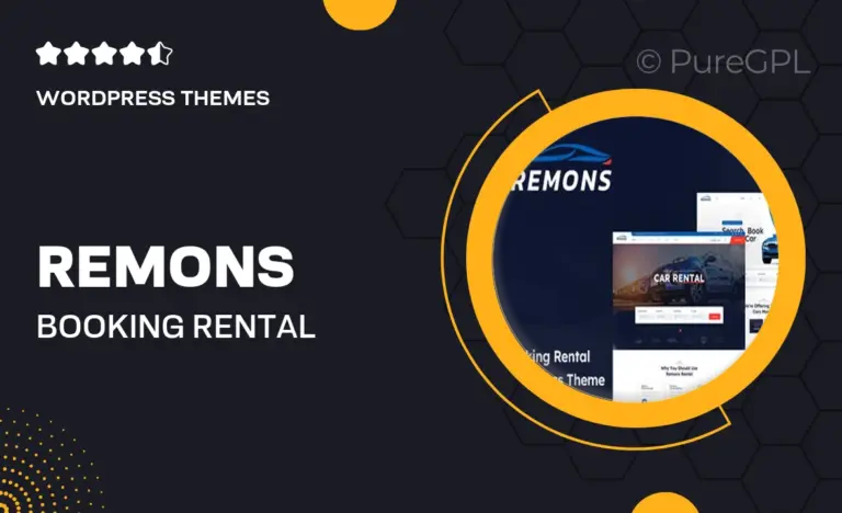 remons booking rental theme wordpress