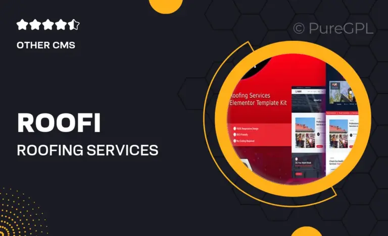 roofi roofing services elementor template kit