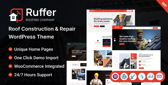 ruffer roof construction repair wordpress theme 1