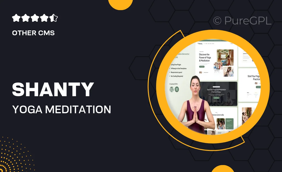 Shanty – Yoga & Meditation Elementor Template Kit