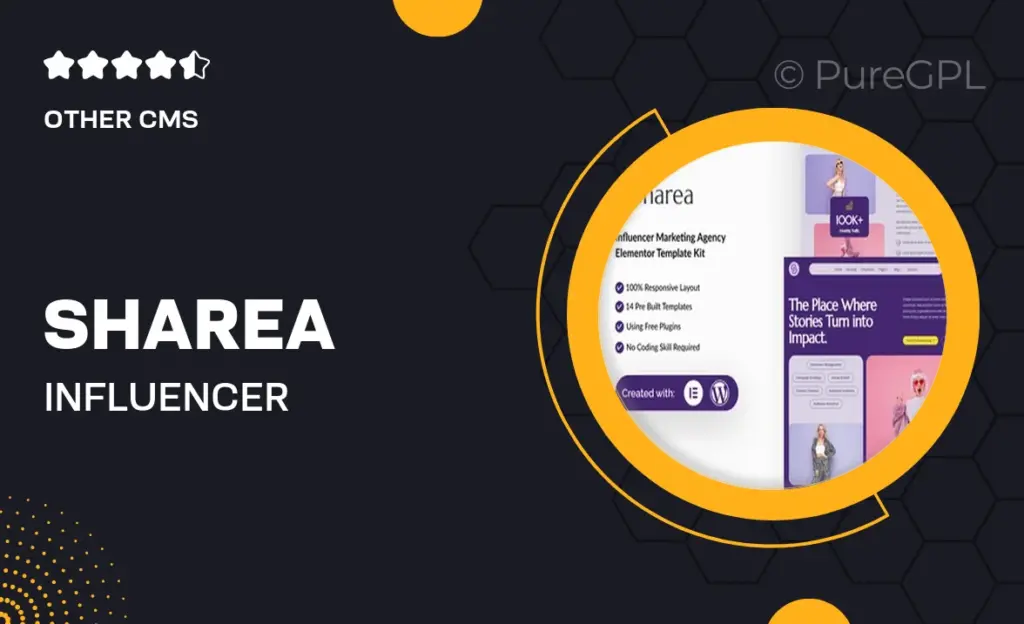 Sharea – Influencer Marketing Agency Elementor Template Kit 11 Sharea – Influencer Marketing Agency Elementor Template Kit