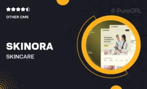 Skinora – Skincare Dermatology Clinic Website Elementor Template Kits