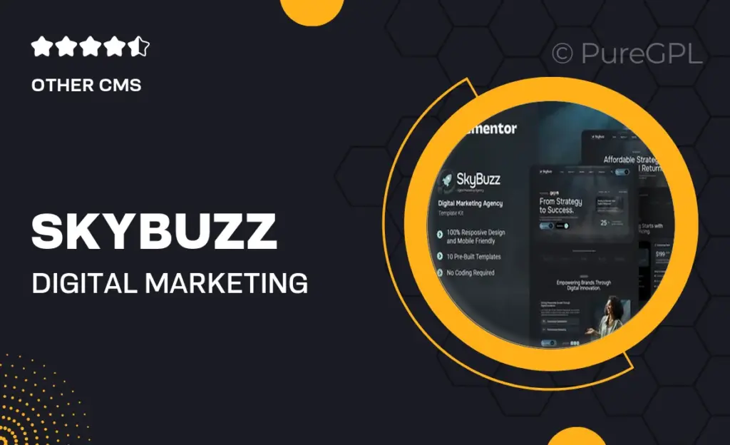 Skybuzz – Digital Marketing Agency Elementor Template Kit