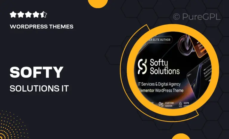 softy solutions it services digital agency wordpress theme
