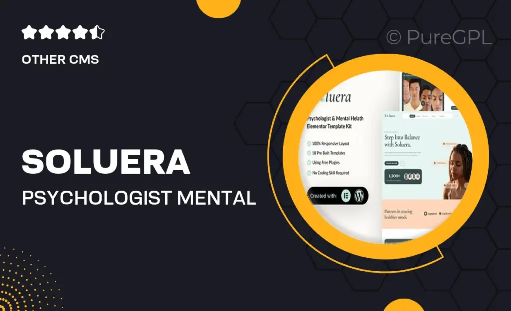 Soluera – Psychologist & Mental Health Elementor Template Kit 55 Soluera – Psychologist & Mental Health Elementor Template Kit