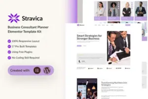 Stravica – Business Consultant Elementor Template Kit