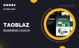 Taoblaz – Business Coach & Consulting Elementor Template Kit