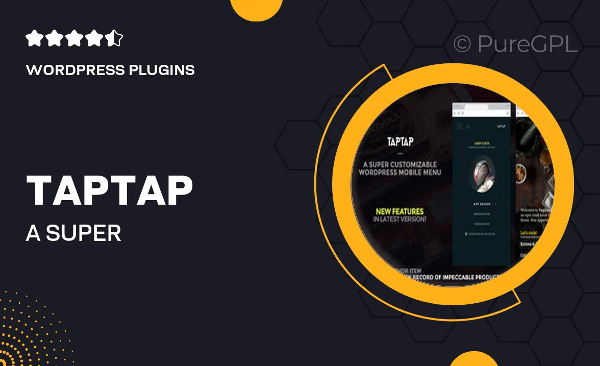 TapTap: A Super Customizable WordPress Mobile Menu