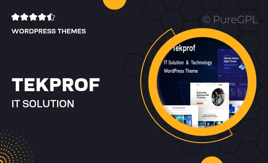 Tekprof – IT Solution & Technology Elementor WordPress Theme