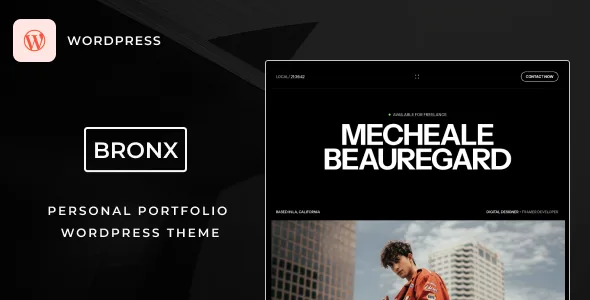 themeforest bronx portfolio theme 1