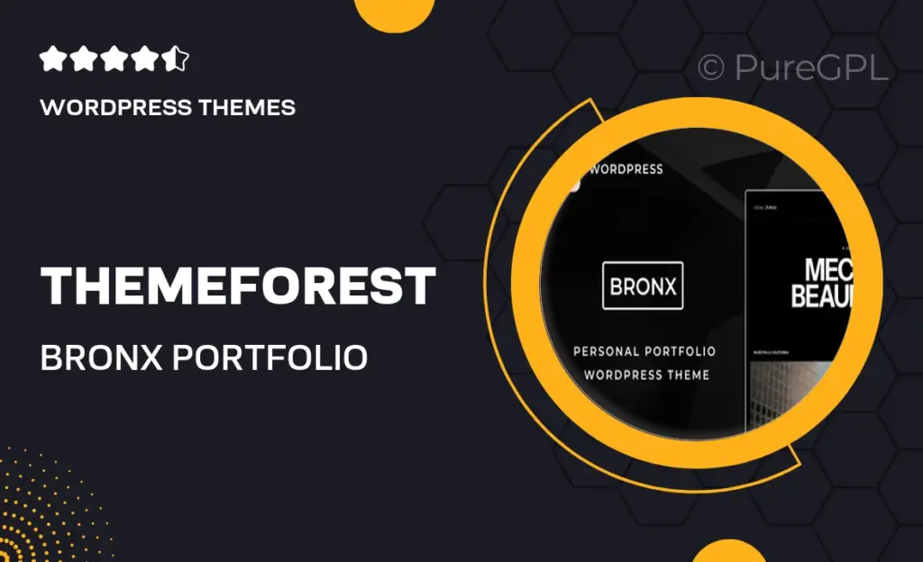 Themeforest | Bronx | Portfolio Theme feature image