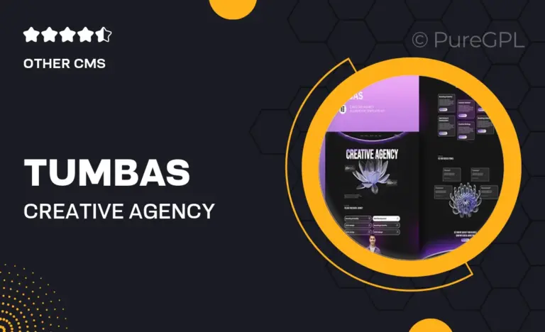 tumbas creative agency elementor template kit