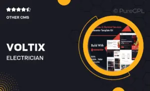 Voltix – Electrician & Electrical Services Elementor Template Kit