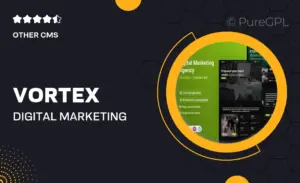 Vortex – Digital Marketing Agency Elementor Template Kit
