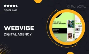 Webvibe – Digital Agency Elementor Template Kit