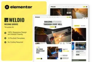 Weldio – Welding Service Elementor Template Kit