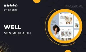 Well – Mental Health & Coaching Elementor Template Kit