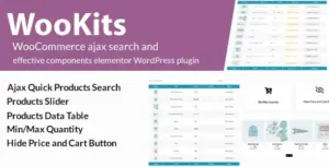Wookits – WooCommerce Ajax Search And Effective Components Elementor WordPress Plugin