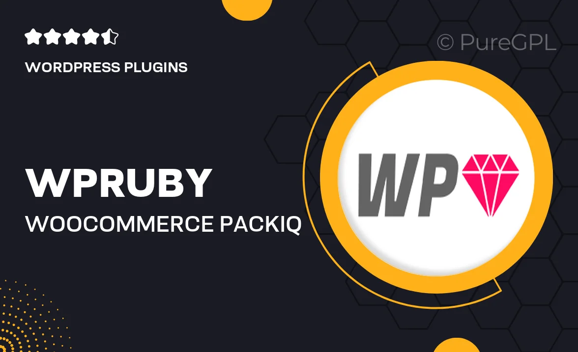WPRuby | WooCommerce PackIQ Pro