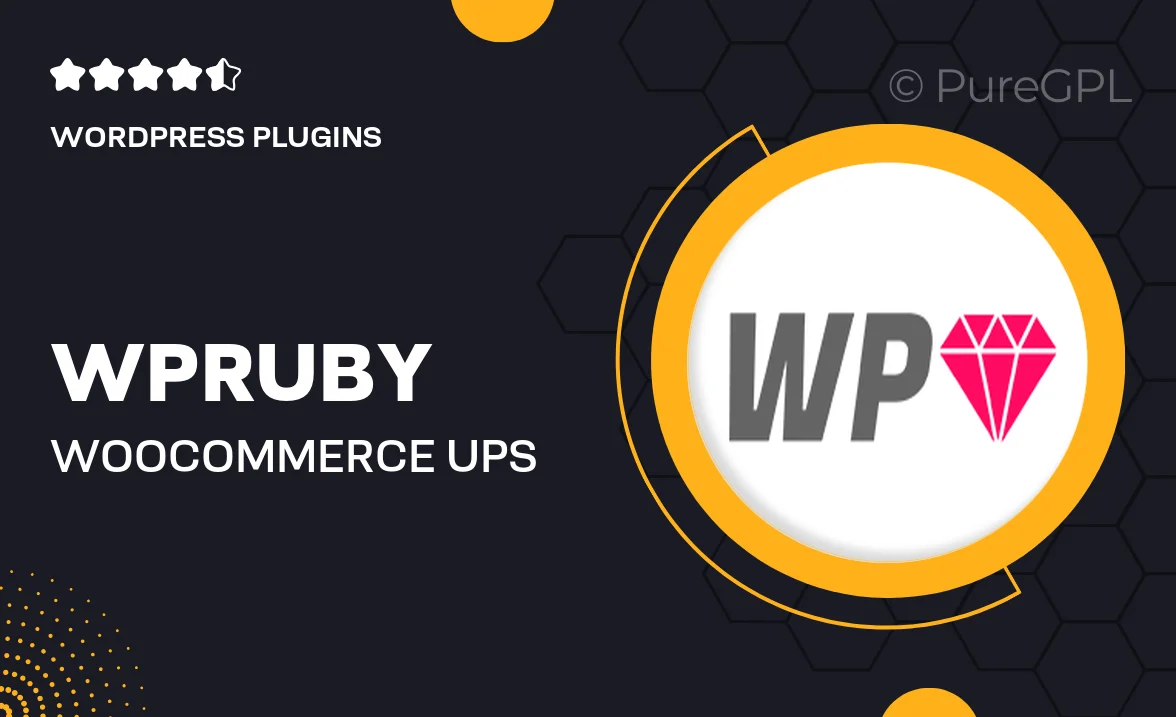 WPRuby | WooCommerce UPS Shipping Method Pro