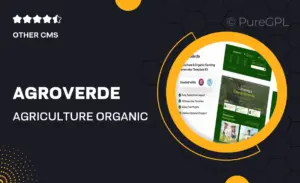 Agroverde – Agriculture & Organic Farming Elemenntor Template Kit