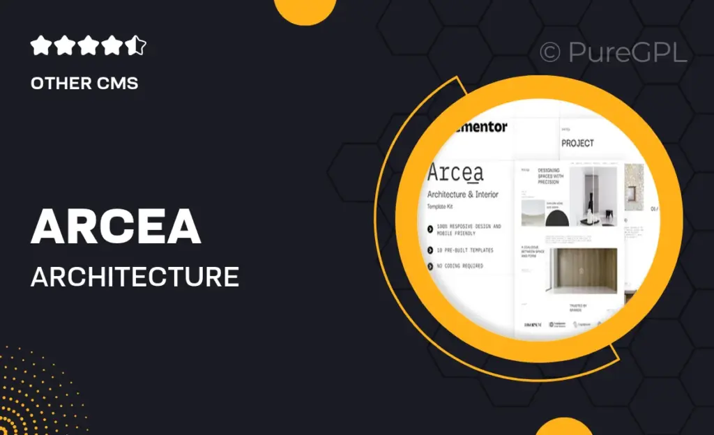 Arcea – Architecture & Interior Elementor Template Kit