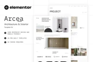 Arcea – Architecture & Interior Elementor Template Kit