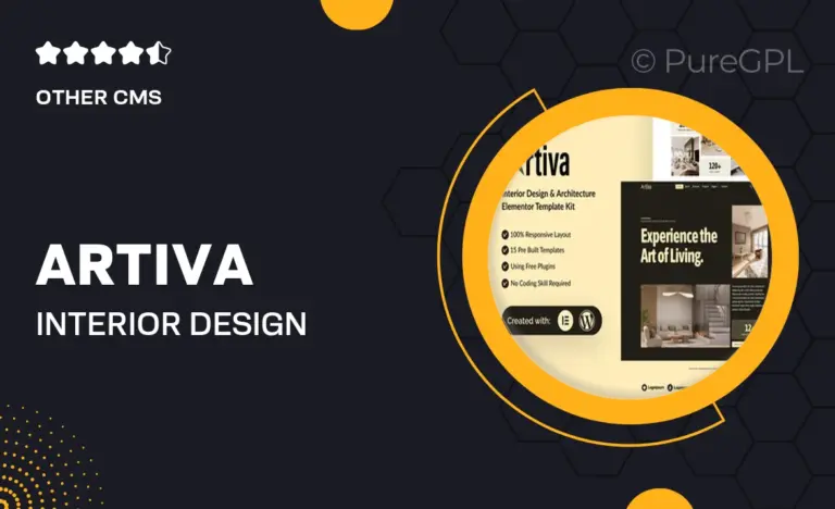 artiva interior design architecture elementor template kit