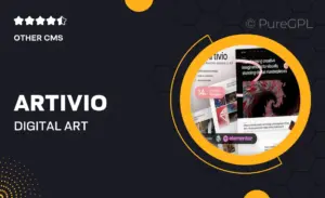 Artivio – Digital Art Portfolio Elementor Template Kit